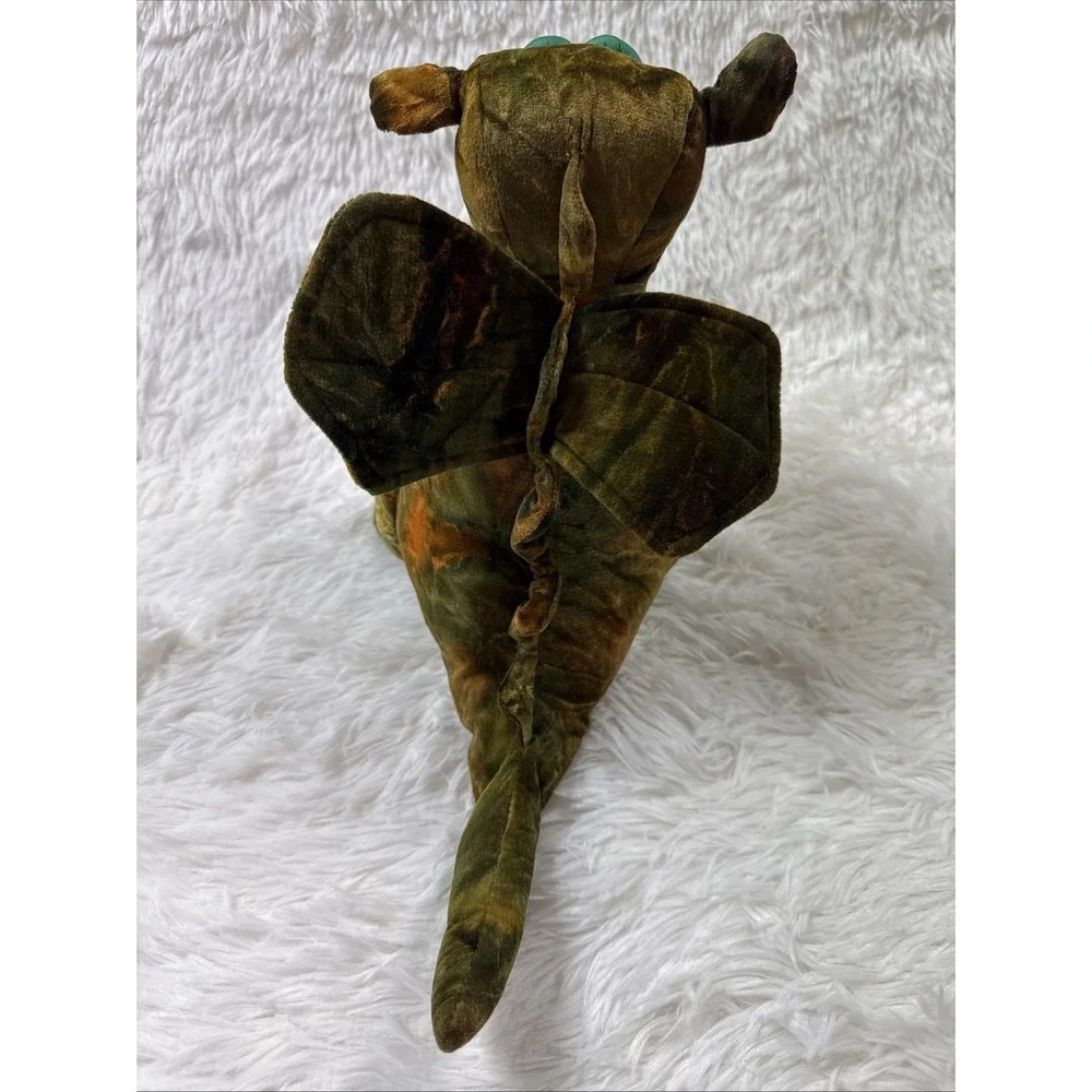 Vintage 1990s Chosun Tie Dye Dragon Plush Squeaky Honking Dinosaur 12